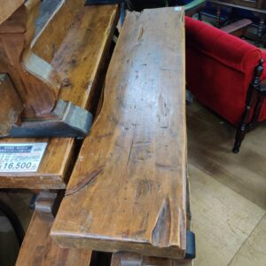 天然木アンティーク調ベンチ-1脚-300120140180cm-現状販売_150052701002-3