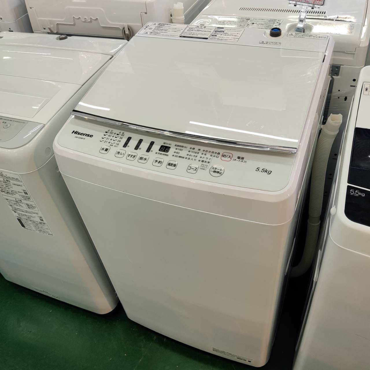 ★2021年製★ハイセンス 5.5㎏ 洗濯機【HW-G55B-W】FEJV Hisense ハイセンス 2021年製 5.5kg 全自動洗濯機 HW-G55B 販売