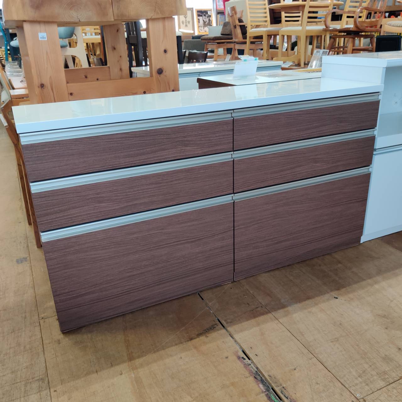 NITORI ニトリ 組合せキッチンカウンター リガーレ 幅160cm スリム 