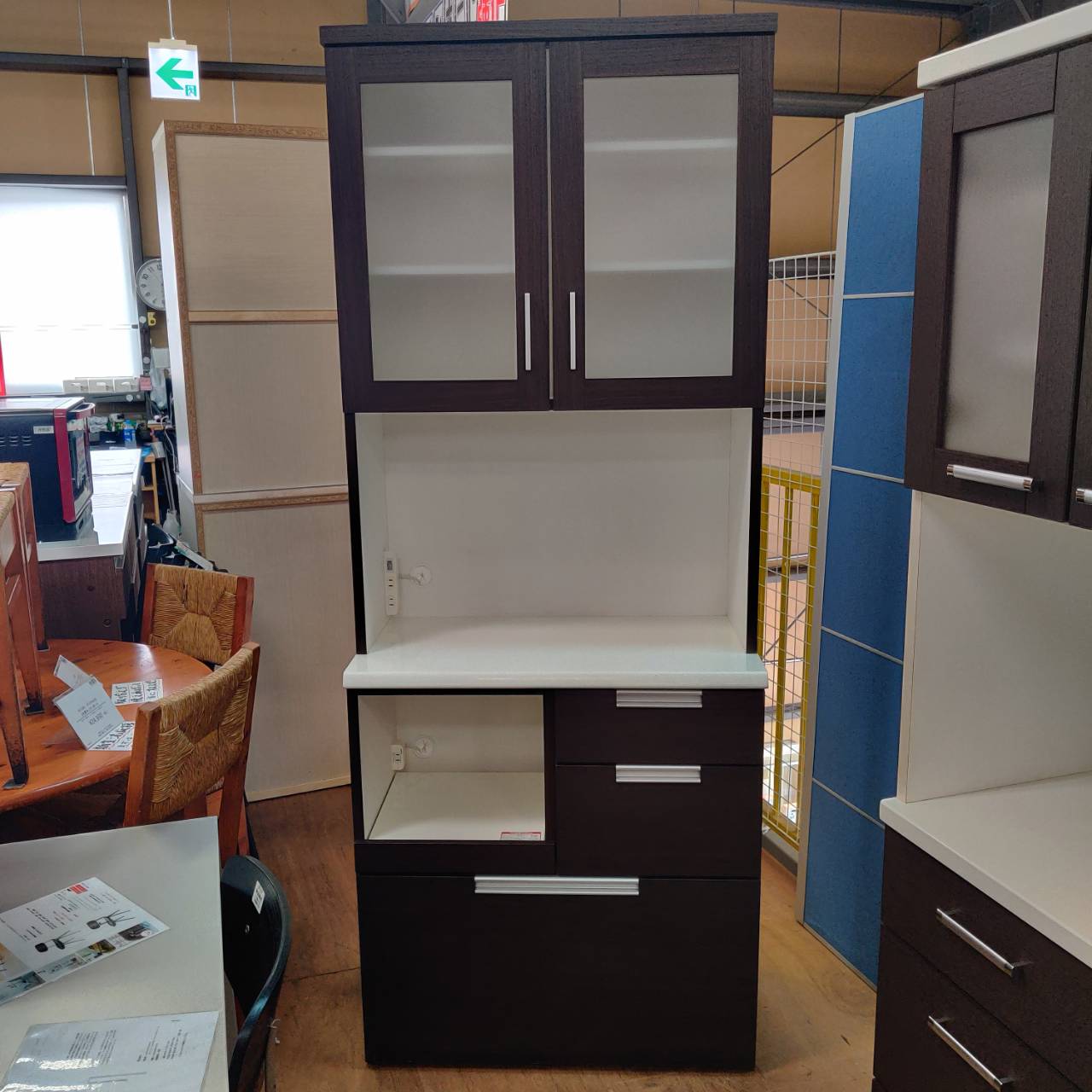 (Hardy様専用)ニトリ キッチンボード ダリア/N-DAHLIA-80KB 食器棚 ニトリ キッチンボード(ダリア 80KB WH) レンジ台 2104 ニトリ