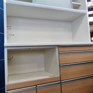松田家具_2枚スライド扉キッチンボード_1200プルミエレンジ_151008752002-5