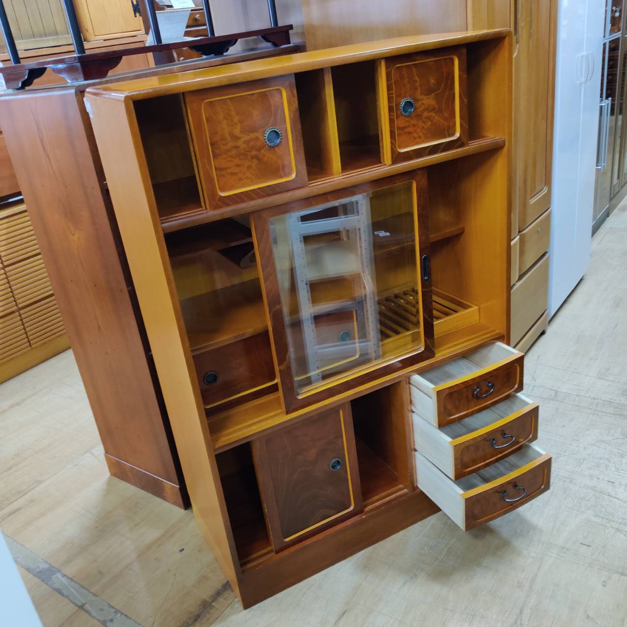ケヤキ材 水屋収納 ヴィンテージ レトロ 販売中！ 愛品倶楽部柏店 