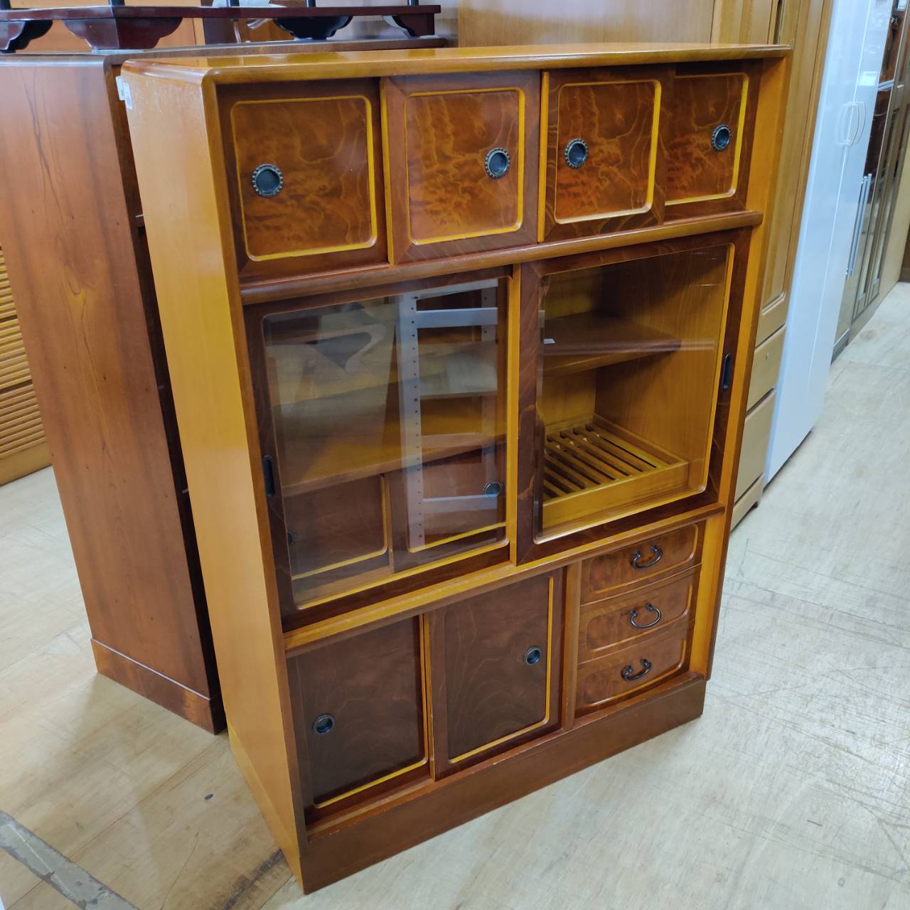 ケヤキ材 水屋収納 ヴィンテージ レトロ 販売中！ 愛品倶楽部柏店 