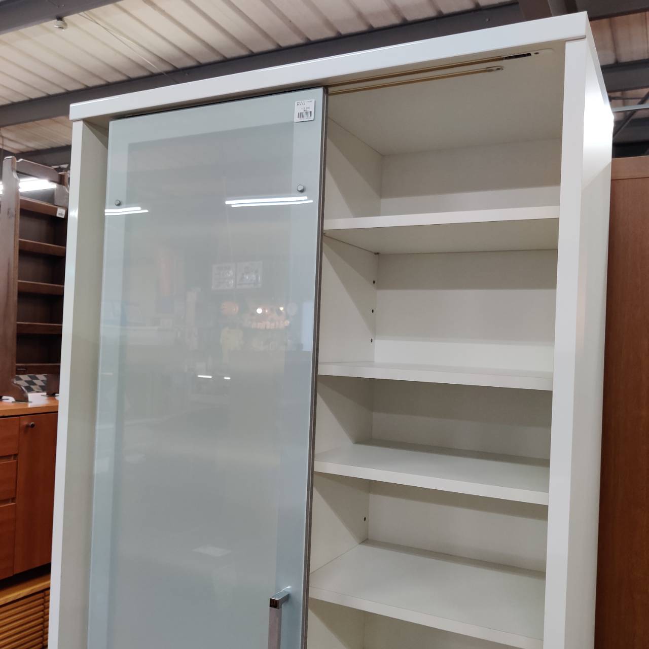 松田家具 大型収納ボード サブリナ スライドのガラス扉1枚欠品 販売中 