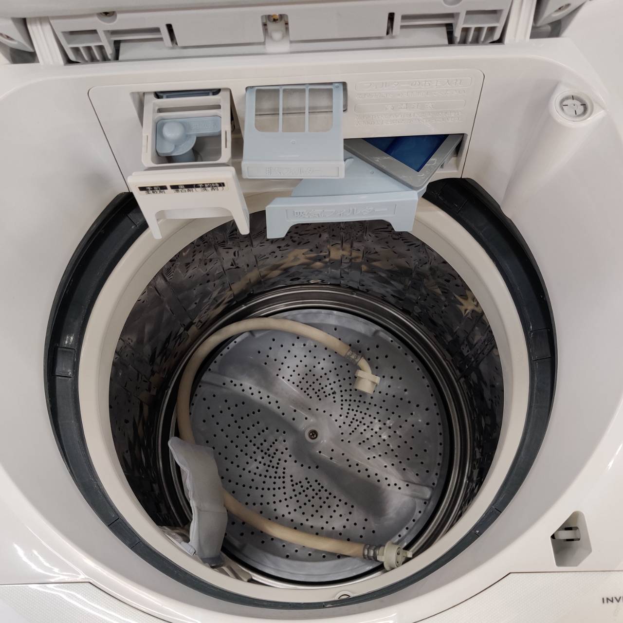 SHARP シャープ 2021年製 8.0kg 縦型洗濯乾燥機 ES-TX8E 乾燥4.5kg 