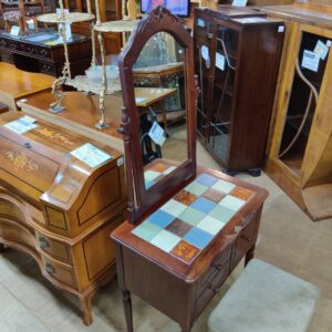 吉川商事_ハンドメイド-タイルトップドレッサー-椅子付_DARGIA_150053099002-2