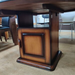 大塚家具製造_収納付円卓ダイニング4点セット-キャスター肘付回転チェア_クラウン_152009893002-4