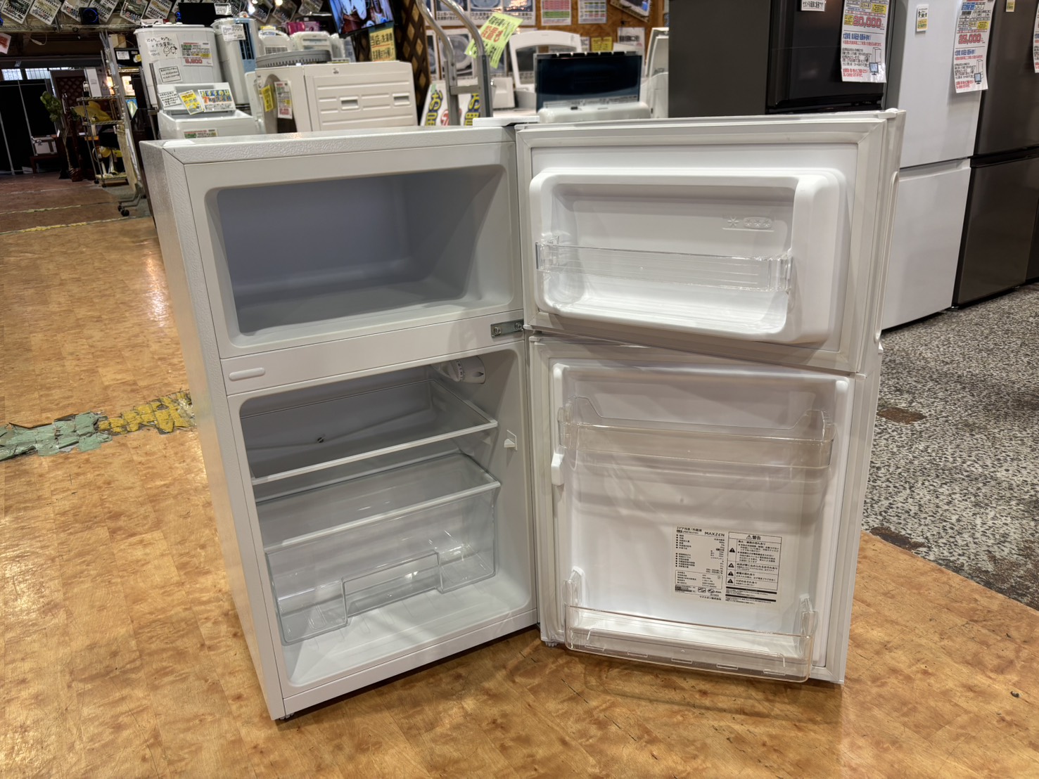 MAXZEN｜JR087ML01WH 2ドア冷蔵庫買取しました。 | リサイクルショップ 