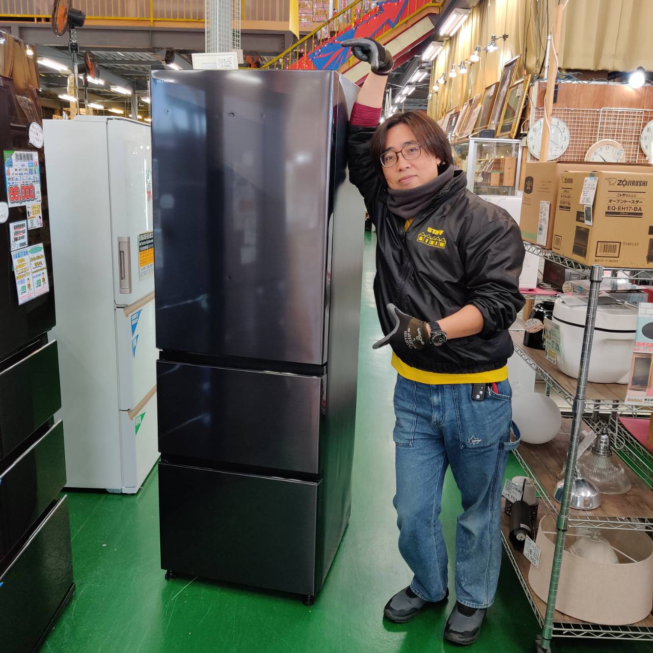 日立 HITACHI 2022年製 375L 3ドア 冷凍冷蔵庫 R-V38RVL 販売中！ 愛品 