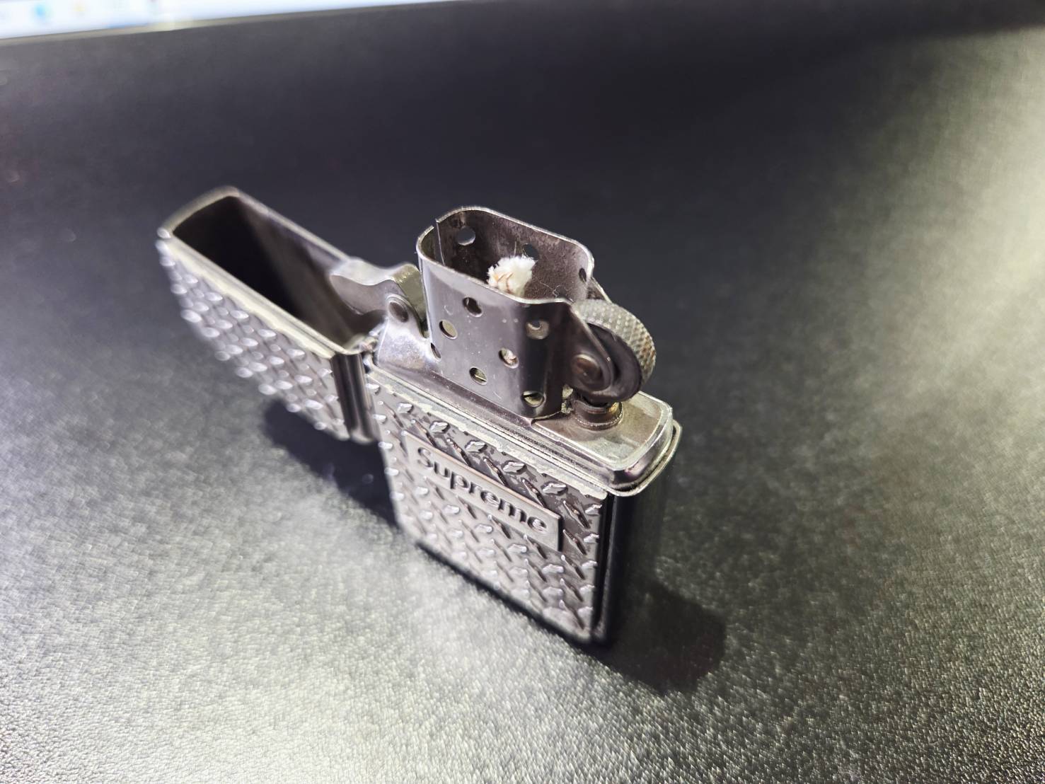 19SSDiamondPlateZippoダイヤモンドプレートジッポライター シルバー 