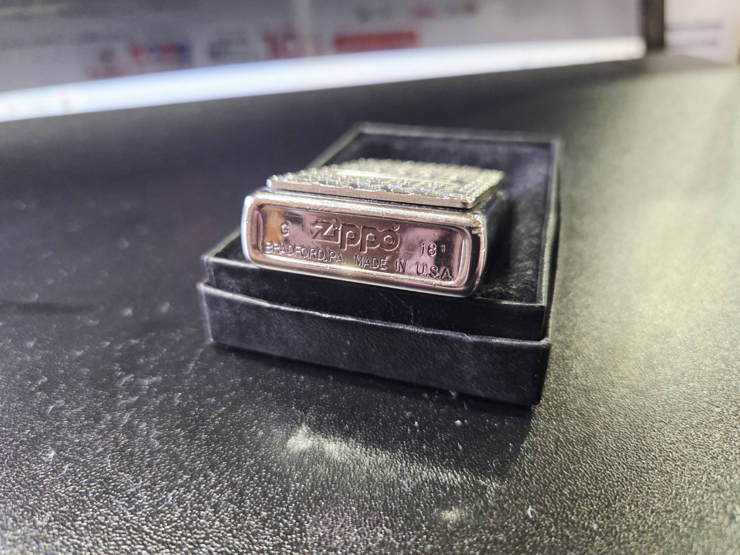 19SSDiamondPlateZippoダイヤモンドプレートジッポライター シルバー 