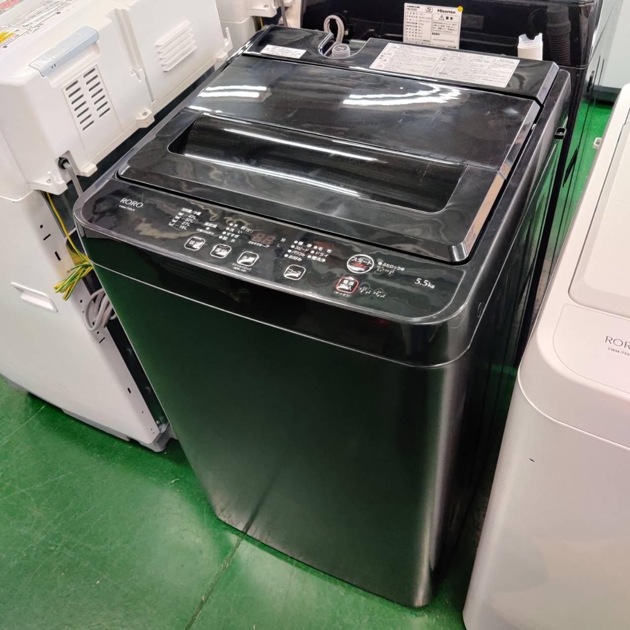 YAMADA ヤマダ 2023年製 5.5kg 全自動洗濯機 YWM-T55LK 販売中！ 愛品 