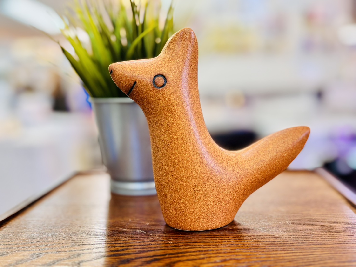 鹿児島睦　きつね　花器