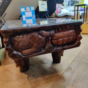 木彫りデザインテーブル-獣木彫刻-ガラストップ_158013840002-5