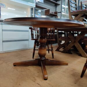 飛騨産業_円卓ダイニング4点セット_穂高_152009986002-3