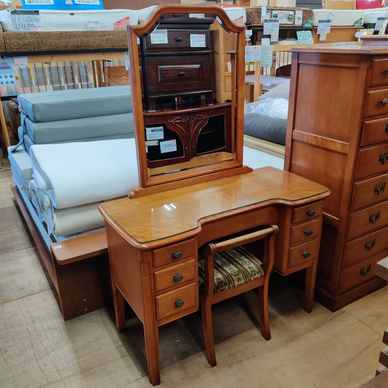 愛品倶楽部柏店】ダニエル DANIEL ドレッサー&チェアSET エトランジェ 
