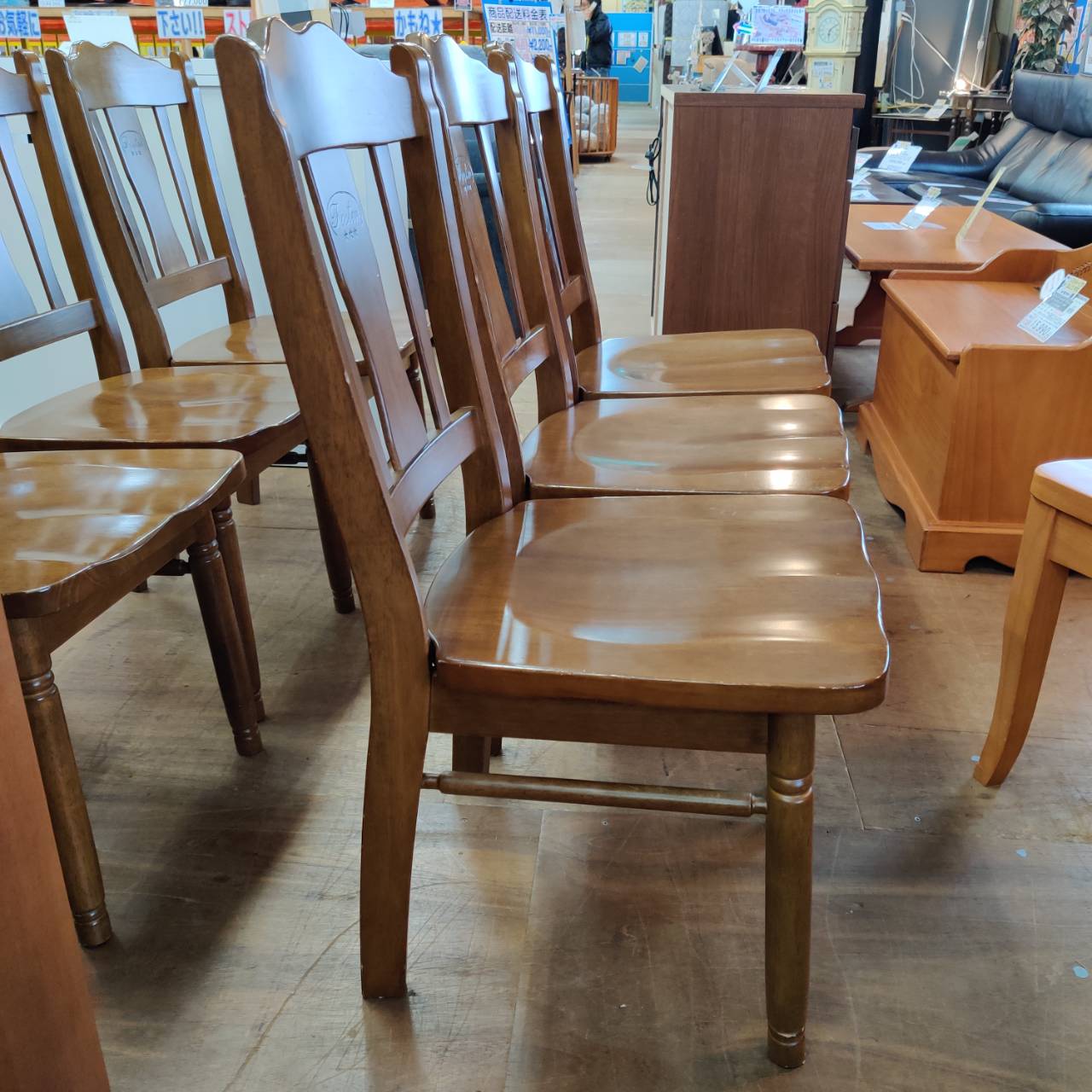 愛品倶楽部柏店】Foster 木製ダイニングチェア6脚セット
