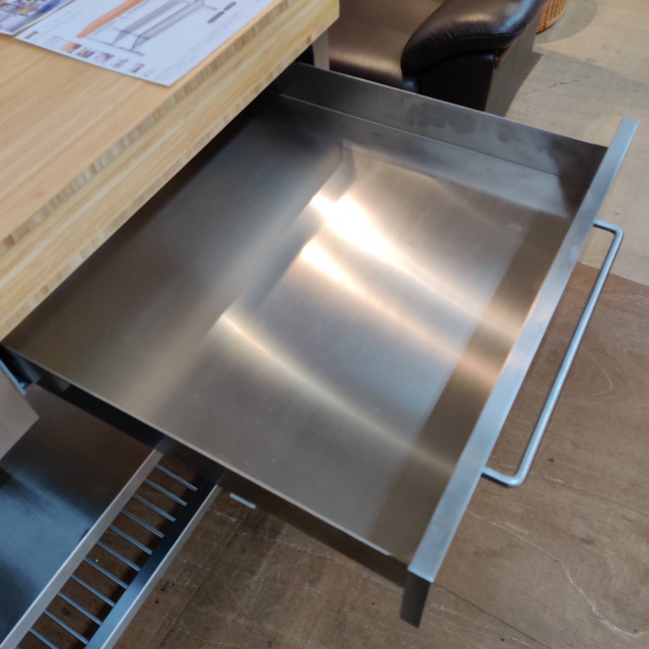 IKEA イケア 作業台 RIMFORSA ステンレス+天板竹材 販売中！ 愛品 
