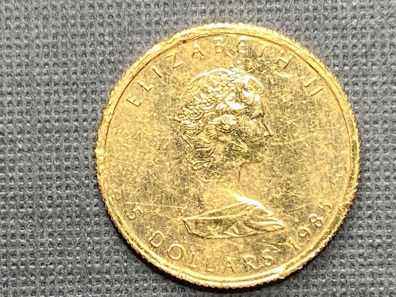 1985年カナダ　メイプル金貨