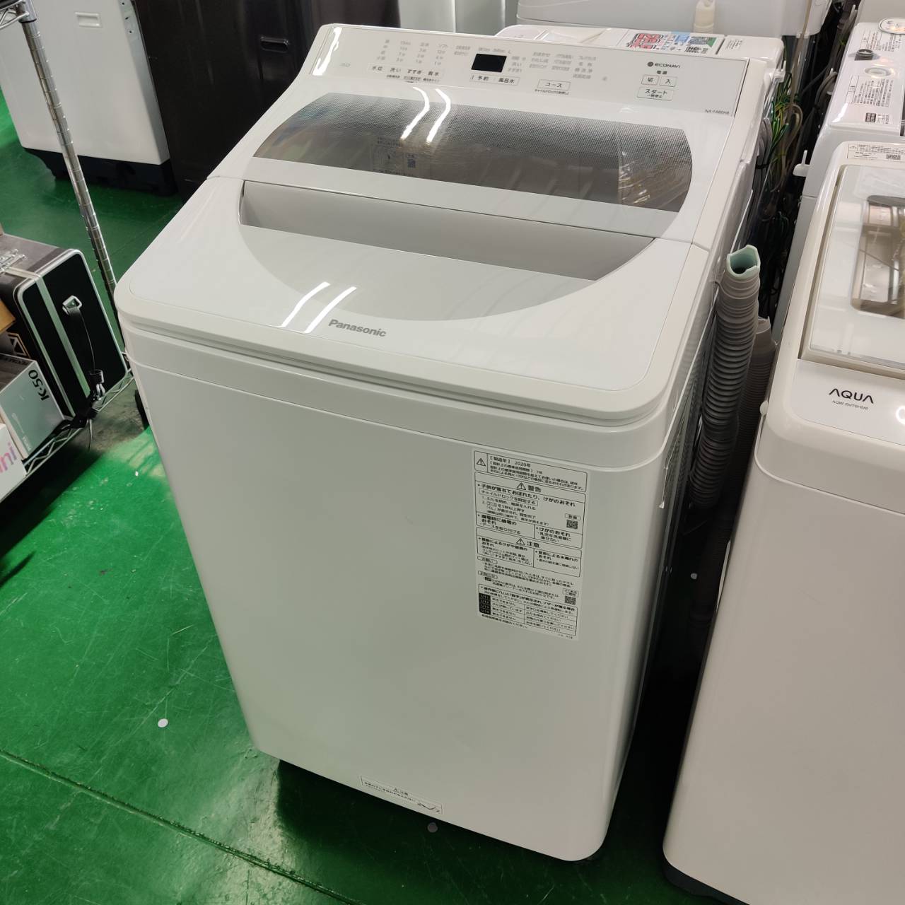 Panasonic 2020年製 8.0kg 全自動洗濯機 NA-FA80H8 インバーター搭載 