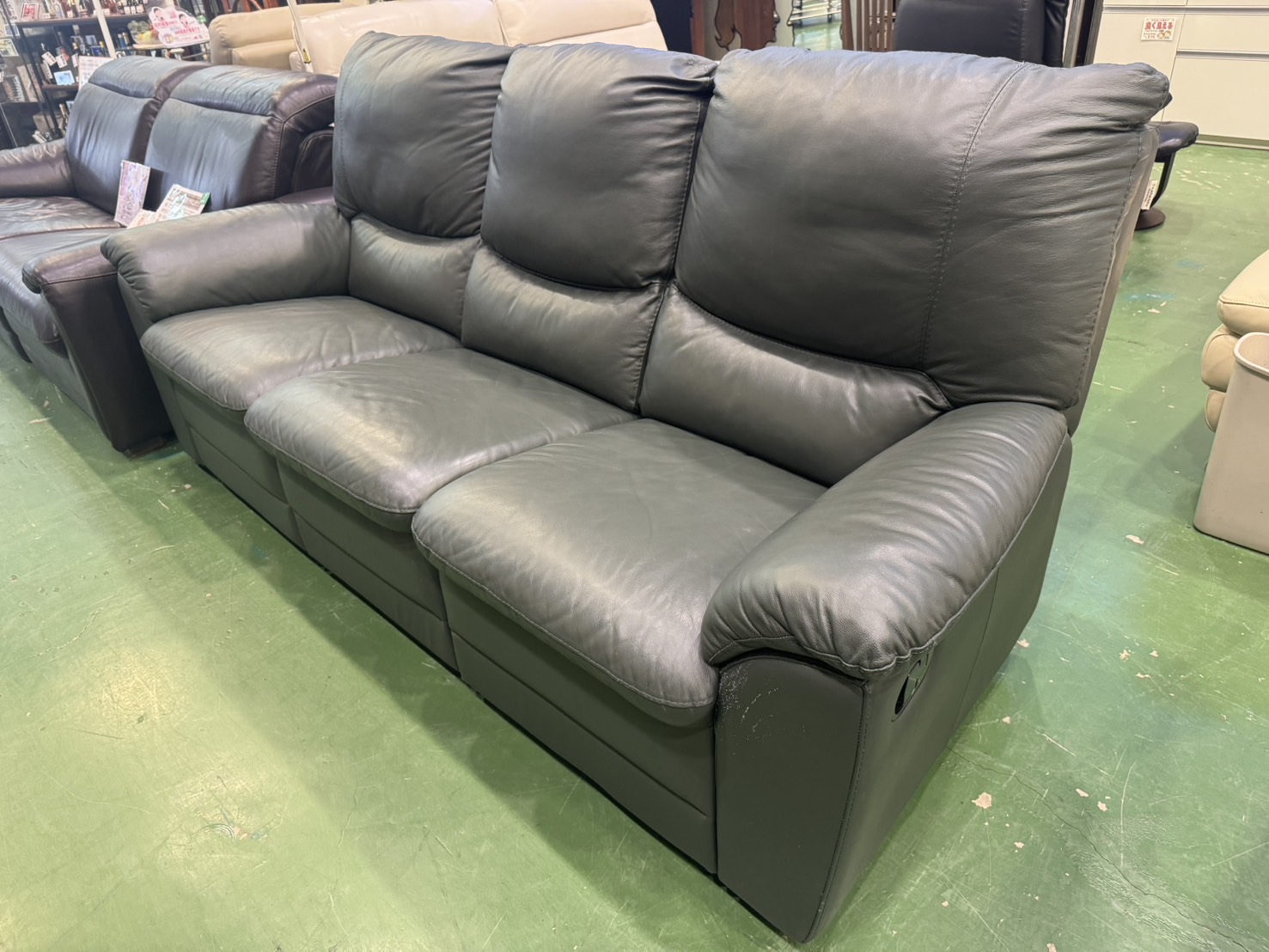 CALIAITALIA｜カリアイタリア｜3人掛総本革リクライニングソファ買取