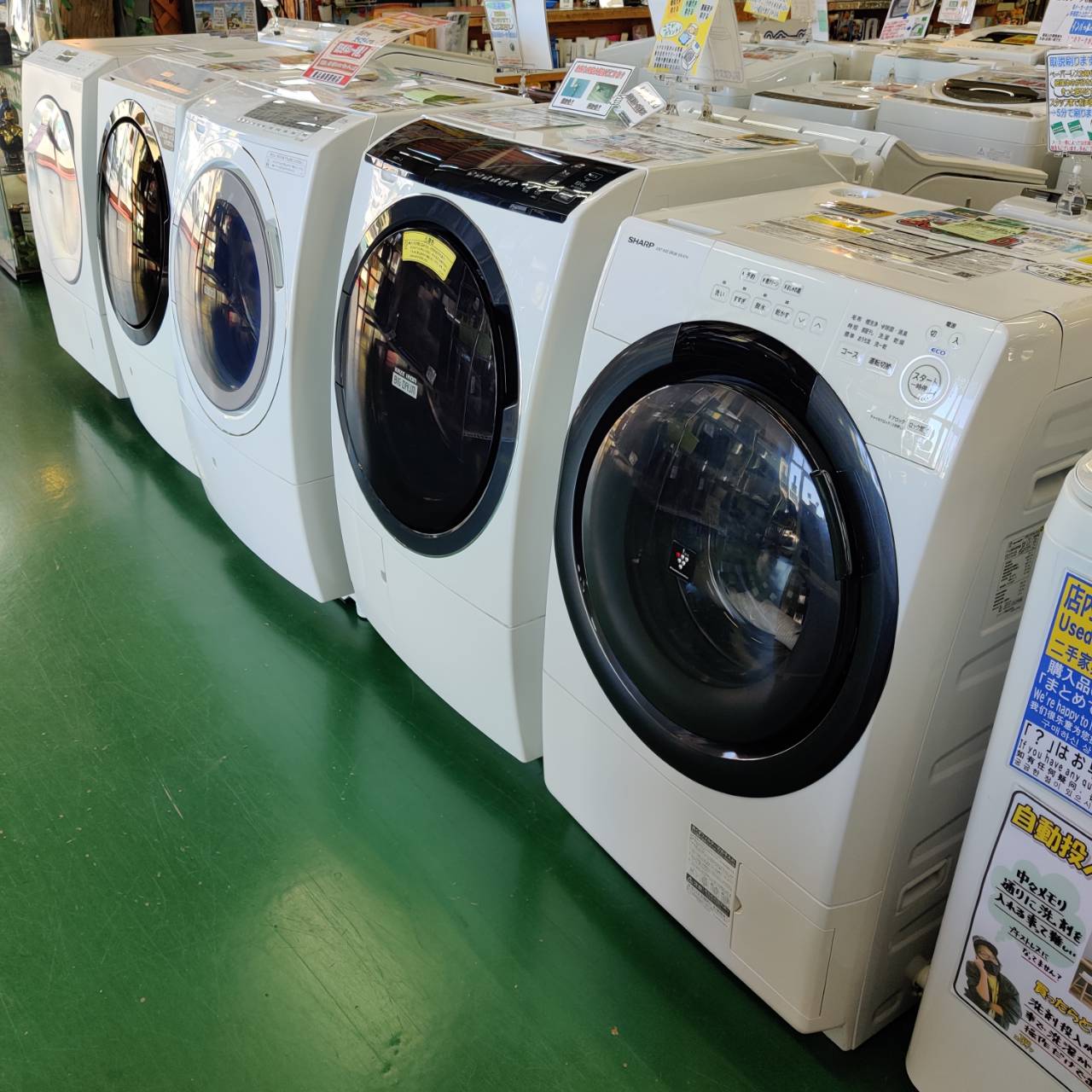 SHARP シャープ 2023年製 7.0kg ドラム式洗濯乾燥機 ES-S7H-WL 販売中 