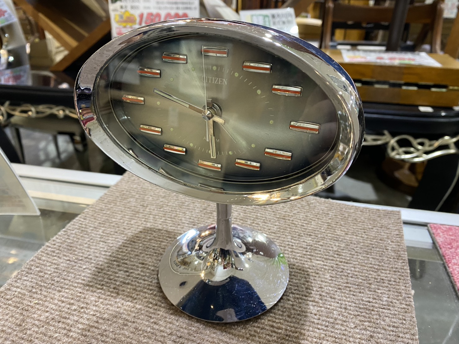 CITIZEN｜シチズン｜レトロ｜スペースエイジ｜ゼンマイ式置時計｜NO