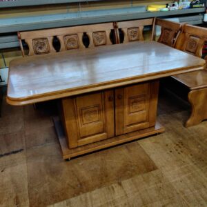 シギヤマ家具工業_木製収納付コーナーベンチダイニング5点セット_ボストンハニー_152010068002-9