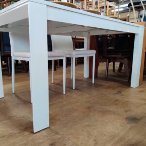 CHERRY-桜屋工業-あずま工芸-ダイニング5点セット-テーブル：DT-15-140-チェア：ルークチェア-TDC-9771WH-リユース-柏-愛品倶楽部