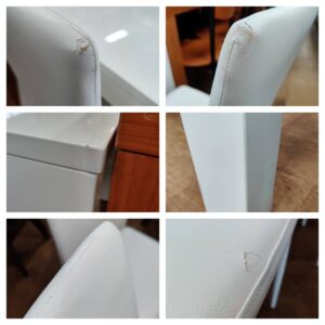 CHERRY-桜屋工業-あずま工芸-ダイニング5点セット-テーブル：DT-15-140-チェア：ルークチェア-TDC-9771WH-リユース-柏-愛品倶楽部