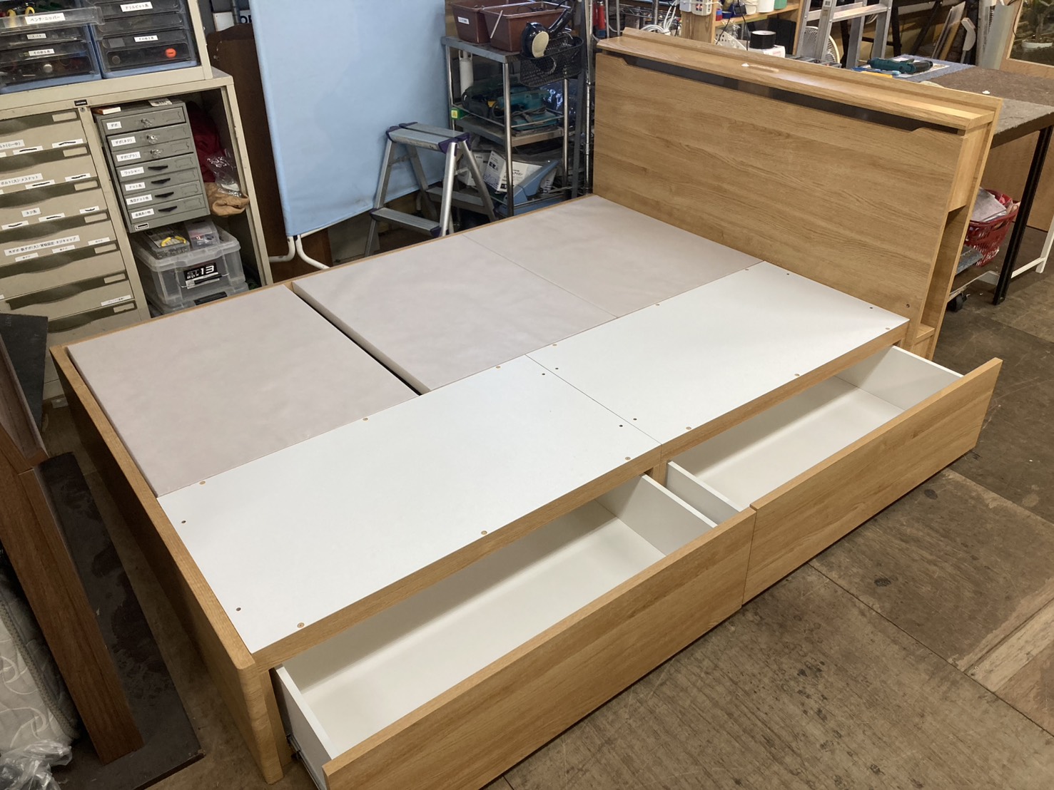 ダブルベッド-収納付_ニトリ_ニトリ_153052341002千葉県_柏市_リユース_リサイクル-2