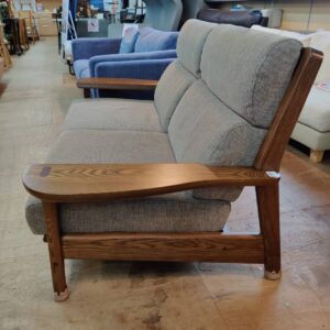 モリタインテリア（葉山ガーデン取扱品）-木製フレーム-アーム付き2人掛けソファ-極しゃもじシリーズ-165-リユース-柏-愛品倶楽部