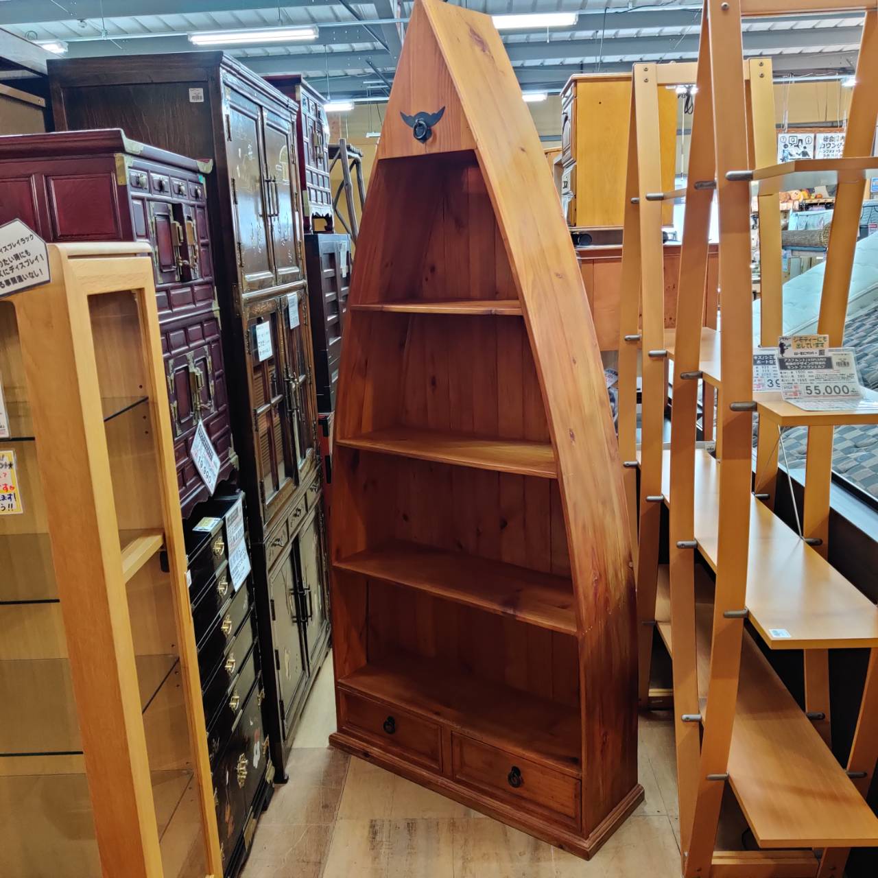 愛品倶楽部柏店】アンティーク調 オープン書棚 【公式通販】