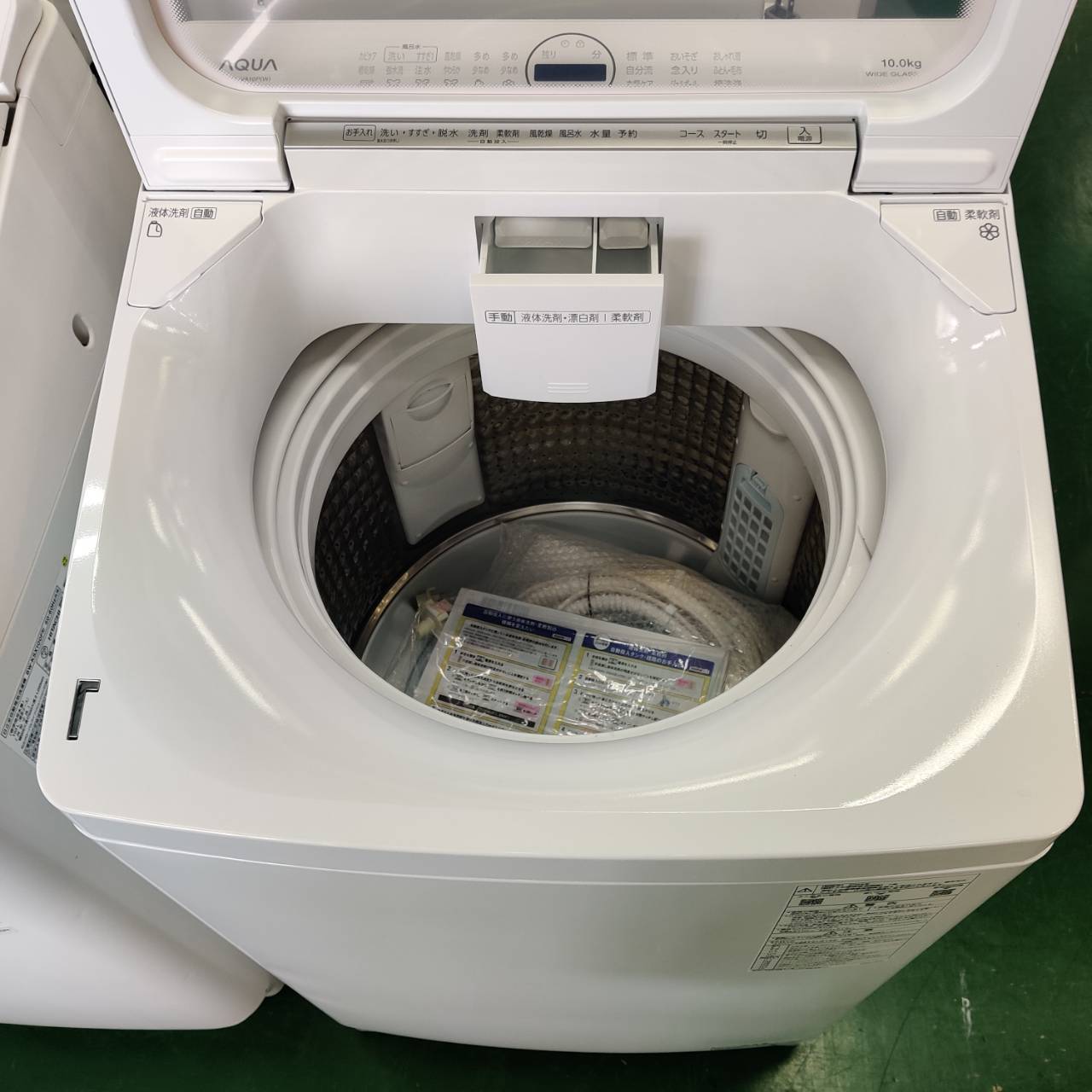AQUA アクア 10kg 25年製 全自動洗濯機 AQW-VA10P 液体洗剤自動投入 が 