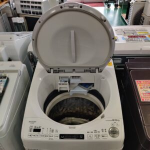 シャープ-SHARP-8.0kg-縦型洗濯乾燥機-[乾燥4.5kg]-ES-TX8E-W-リユース-柏-愛品倶楽部