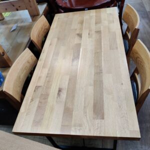 ダイニング5点セット-アイアン脚-リユース-柏-愛品倶楽部