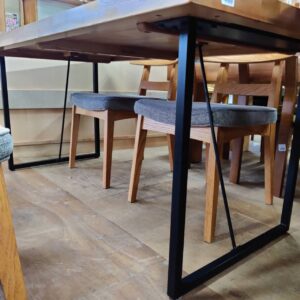 ダイニング5点セット-アイアン脚-リユース-柏-愛品倶楽部