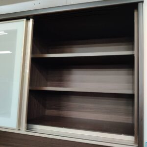 ニトリ-2枚スライド扉キッチンボード-アルミナ2-120KB-DBR-リユース-柏-愛品倶楽部