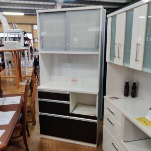 高橋木工所-2枚スライド扉キッチンボード-シエロ90-リユース-柏-愛品倶楽部