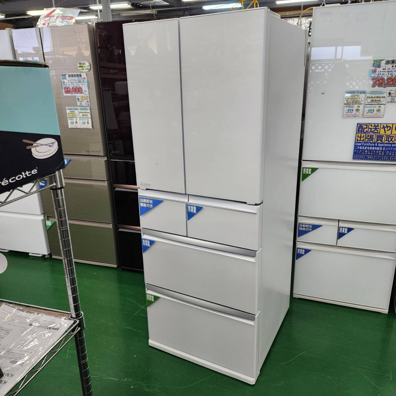 三菱電機 MITSUBISHI 470L 6ドア 24年製 冷蔵庫 MR-WXD47LK-W が入荷 