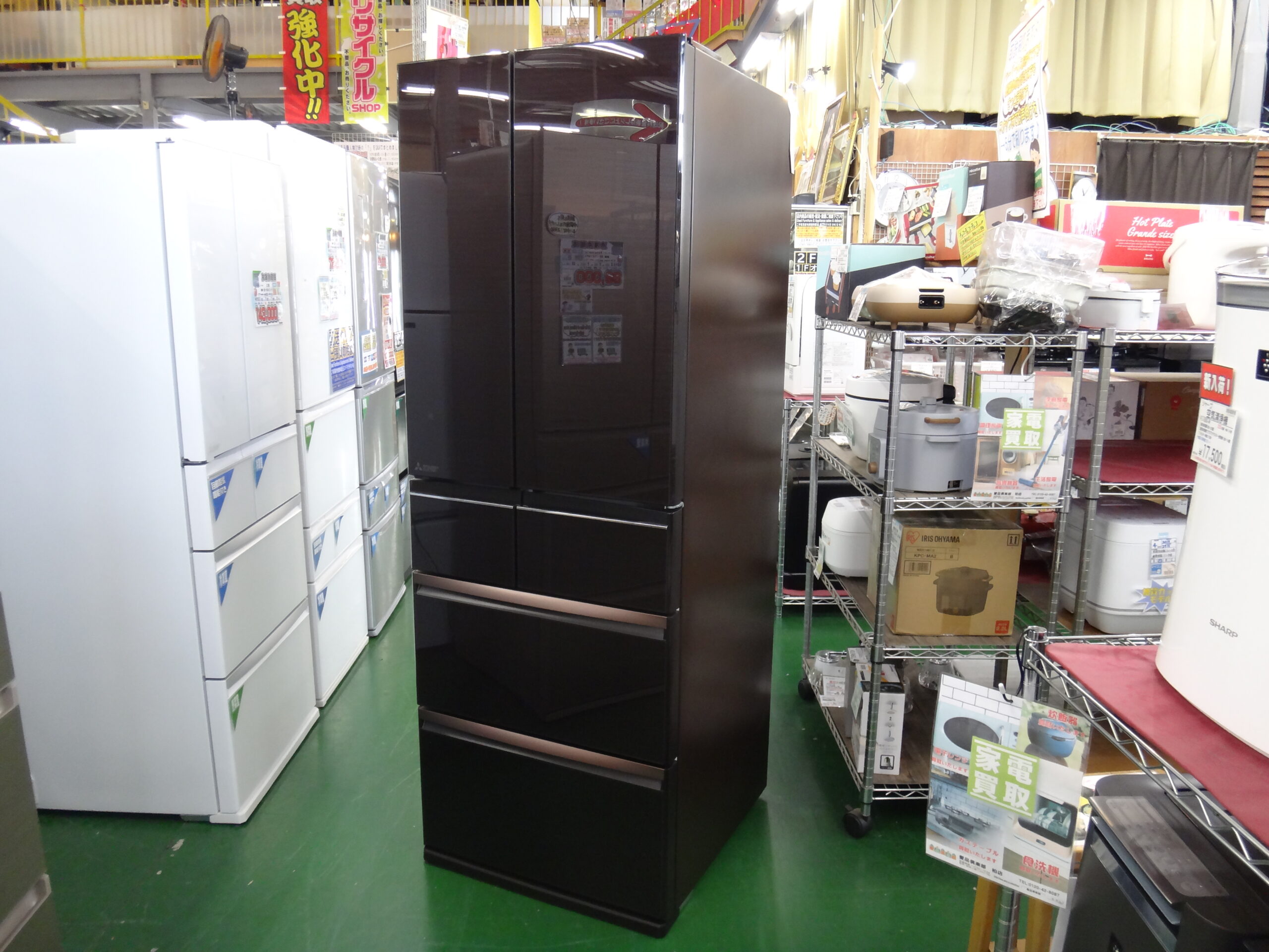 三菱 6ドア冷蔵庫 MR-WX52F-BR 2020年製を買取させて頂きました。愛品 