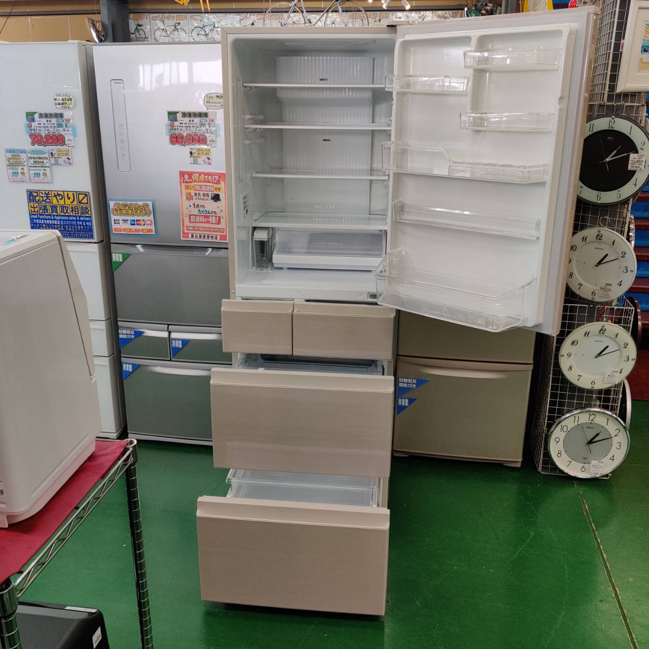 ☆【パナソニック】5ドア冷蔵庫 2023年製 406L [NR-E419EX] 超美品 