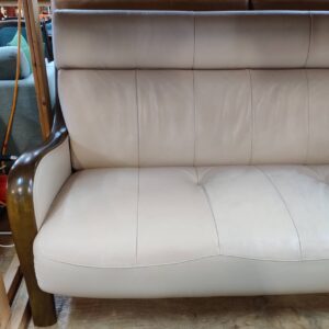 カリモク（karimoku）-本革3人掛けソファ-一部合皮-Direttore（W57653M335）-リユース-柏-愛品倶楽部