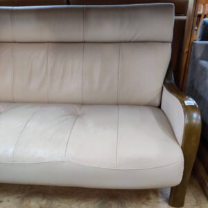 カリモク（karimoku）-本革3人掛けソファ-一部合皮-Direttore（W57653M335）-リユース-柏-愛品倶楽部