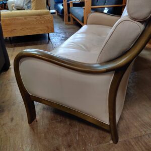 カリモク（karimoku）-本革3人掛けソファ-一部合皮-Direttore（W57653M335）-リユース-柏-愛品倶楽部