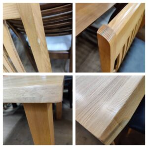 シギヤマ家具工業（チェア-ベンチ：メーカー不明）-ダイニング4点セット-つどい-150T-リユース-柏-愛品倶楽部