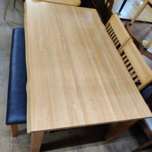 シギヤマ家具工業（チェア-ベンチ：メーカー不明）-ダイニング4点セット-つどい-150T-リユース-柏-愛品倶楽部