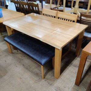 シギヤマ家具工業（チェア-ベンチ：メーカー不明）-ダイニング4点セット-つどい-150T-リユース-柏-愛品倶楽部