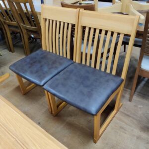 シギヤマ家具工業（チェア-ベンチ：メーカー不明）-ダイニング4点セット-つどい-150T-リユース-柏-愛品倶楽部