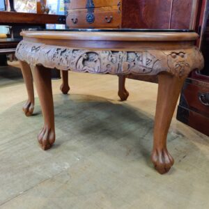 中国彫刻テーブル-7点セット-リユース-柏-愛品倶楽部